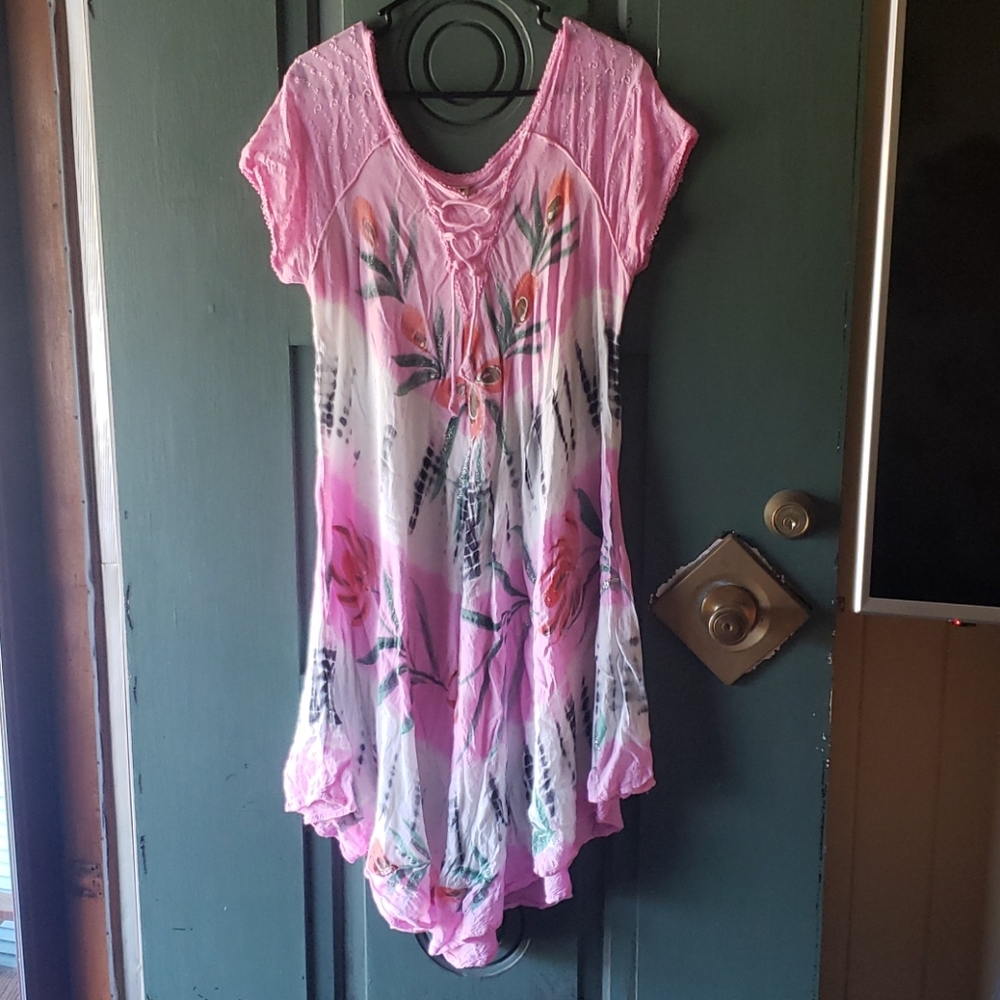 Gauzey pink dress